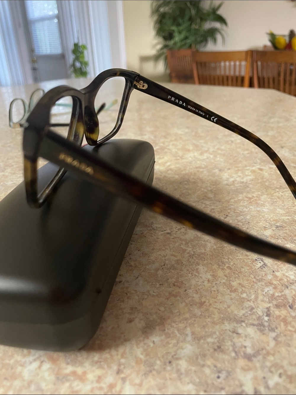 Prada Brown Tortoiseshell Cat-Eye Eyeglasses - Picture 2 of 2